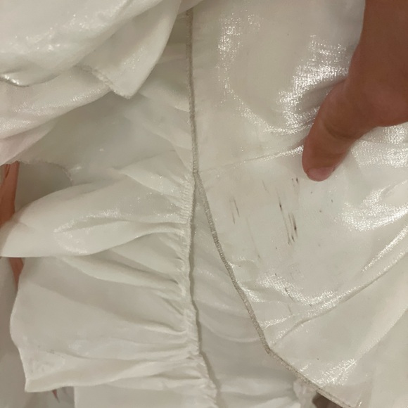 White and Pink Lace-Up costume Dress renaissance theatre - Picture 9 of 10